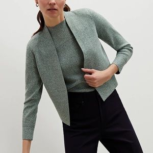 M.M. LaFleur Sant Ambroeus Jardigan in Bamboo/Ivory